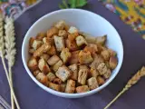 Recept Křupavé bylinkové krutony ve fritéze air fryer (rychlé a snadné)