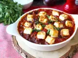 Recept Dušené červené fazole s rajčaty a opečenou fetou