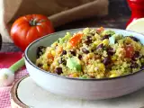 Recept Proteinový salát z quinoa s červenými fazolemi a kukuřicí