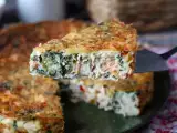 Recept Quiche bez těsta s lososem, špenátem a cottage sýrem