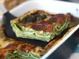 Recept Vegetariánské lasagne se špenátem a tofu v horkovzdušné fritéze