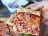 Recept Pizza s cottage sýrem