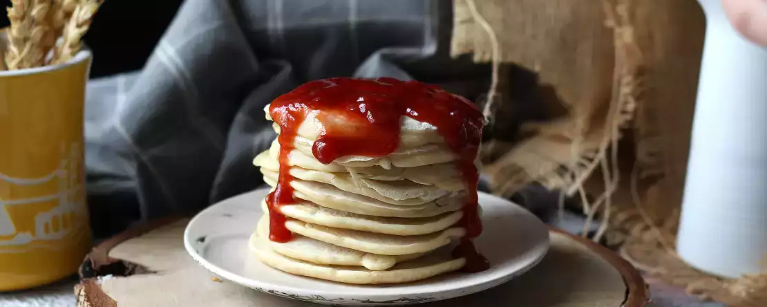 Měkké veganské palačinky s lněným vejcem: snadný recept bez vajec