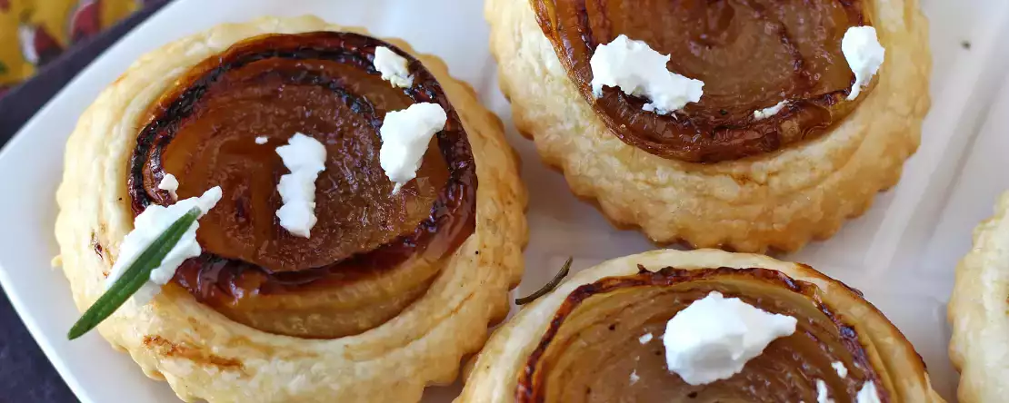 Cibulové tartaletky tatin