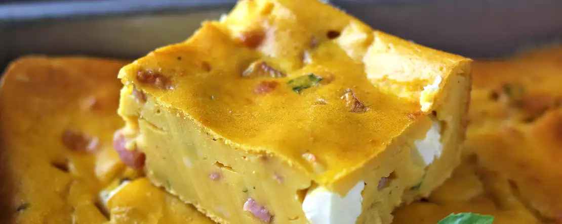 Pikantní šunka a feta brownies s dýní: perfektní recept na recyklační polévku!