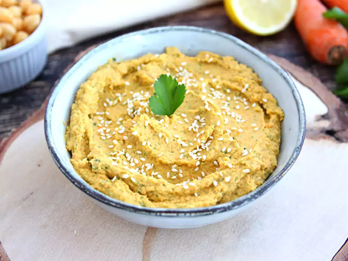 Recept Mrkvový hummus
