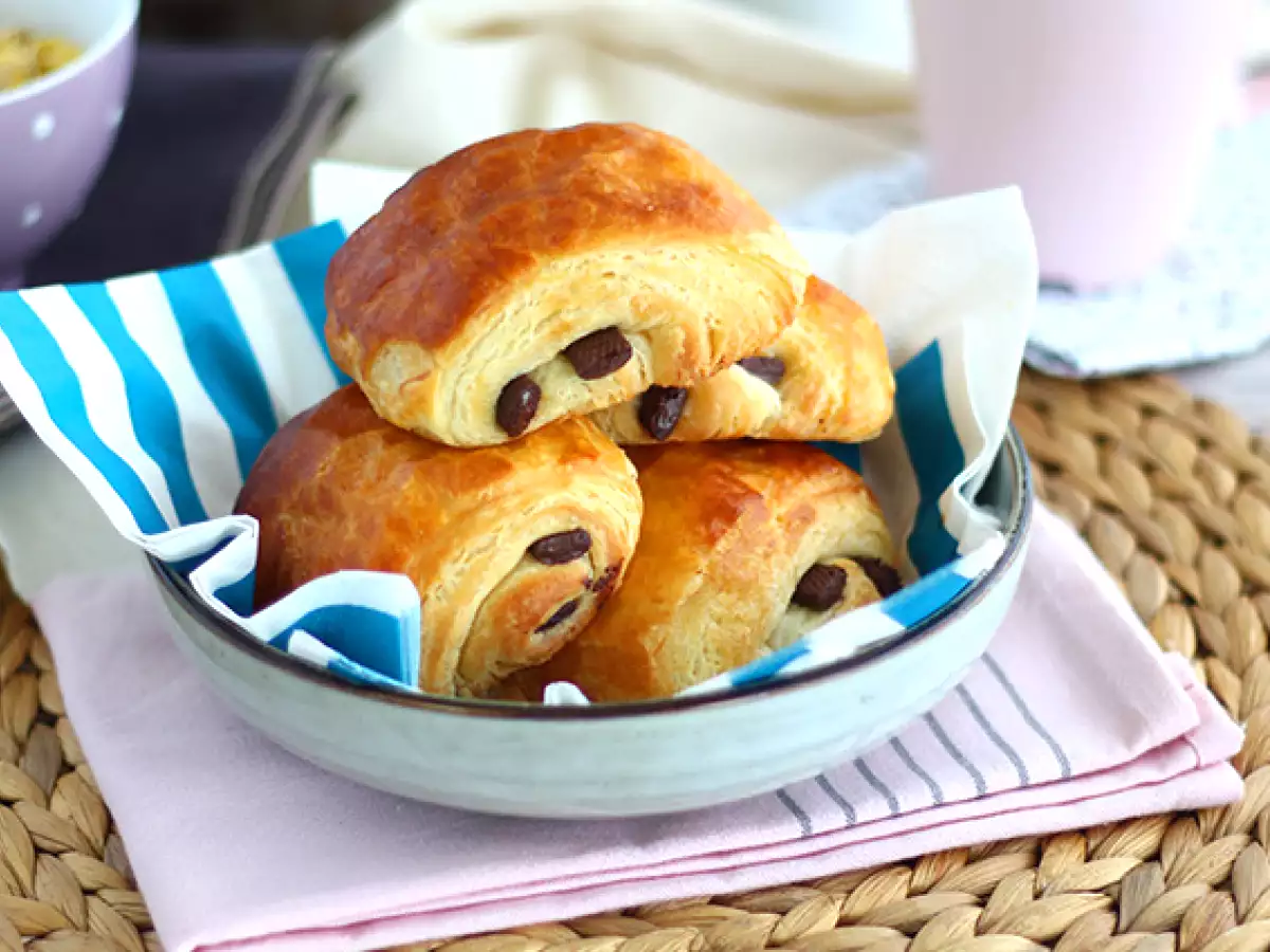 Recept Čokoládové croissanty nebo chocolatines