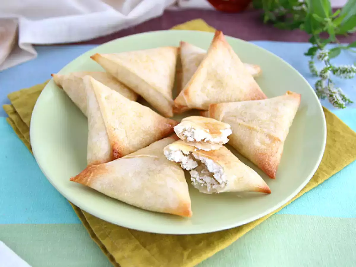 Recept Samosy s kozím sýrem a medem
