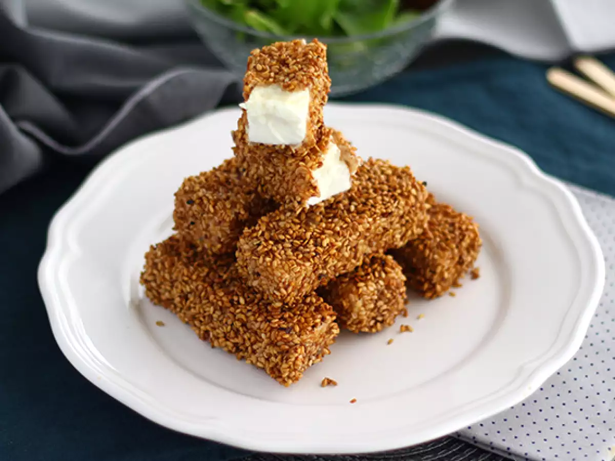 Recept Sezamové tyčinky se sýrem feta