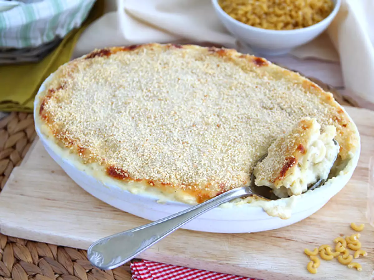 Recept Mac and cheese, americký sýrový gratin