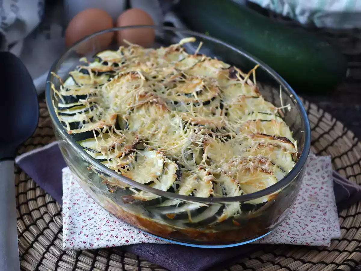 Recept Jednoduchý cuketový gratin
