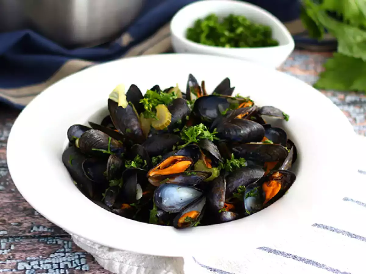 Recept Moules marinières, jednoduchý a chutný recept