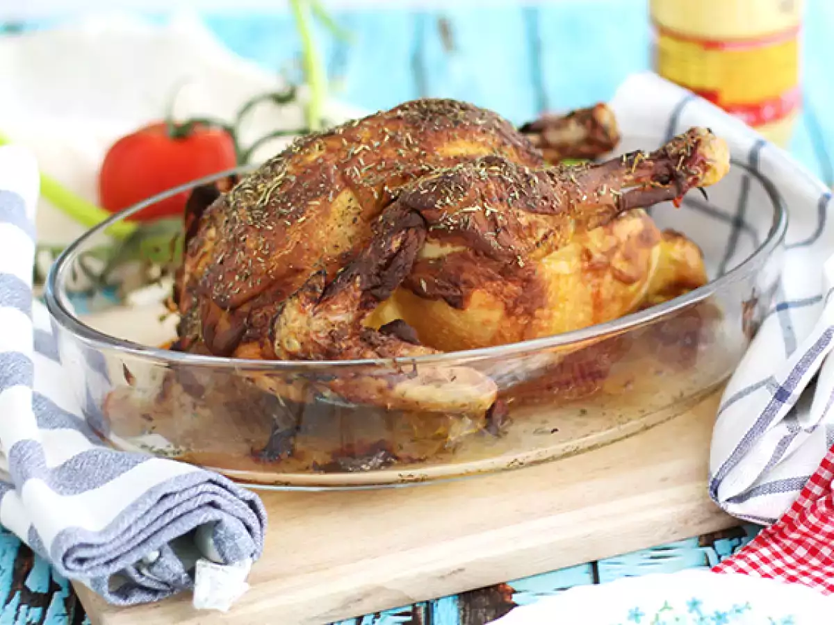 Recept Kuře v krustě z hořčice a provensálských bylinek