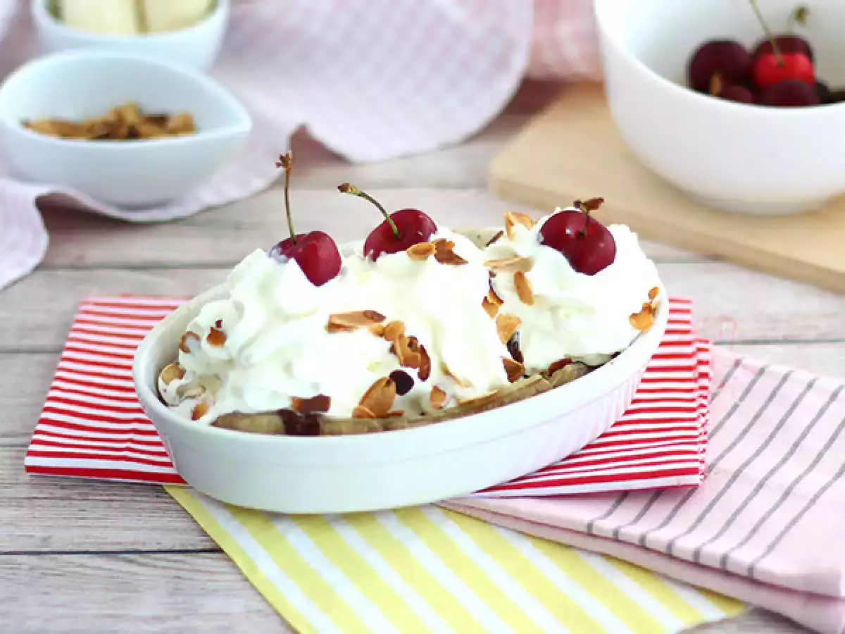 Recept Banánový split, slavný mražený dezert