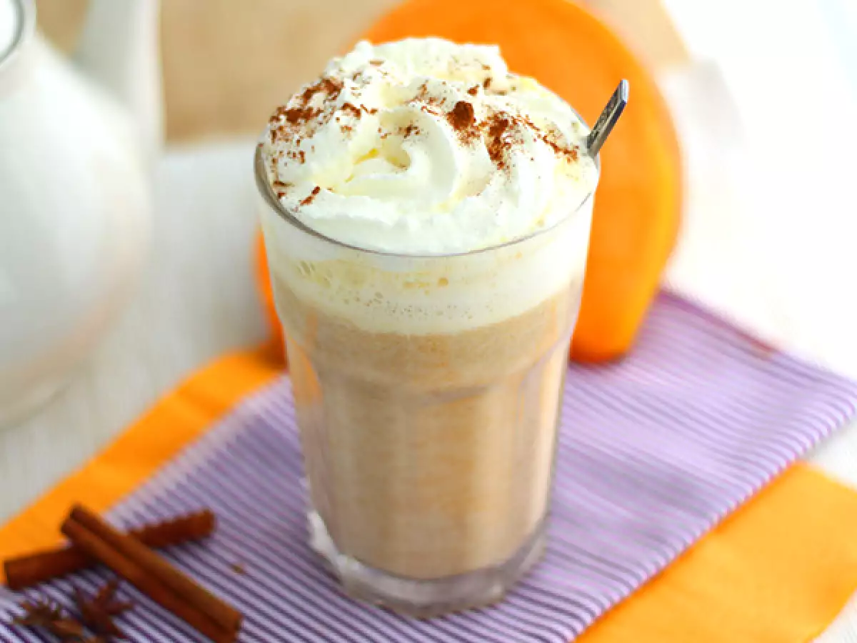 Recept Dýňové koření latte, káva latte s dýní