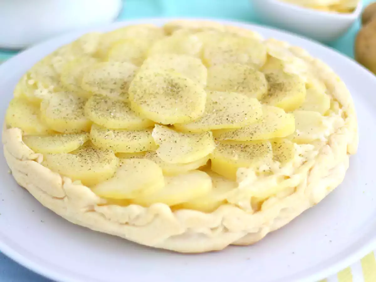 Recept Tarte tatin z brambor a sýra cantal