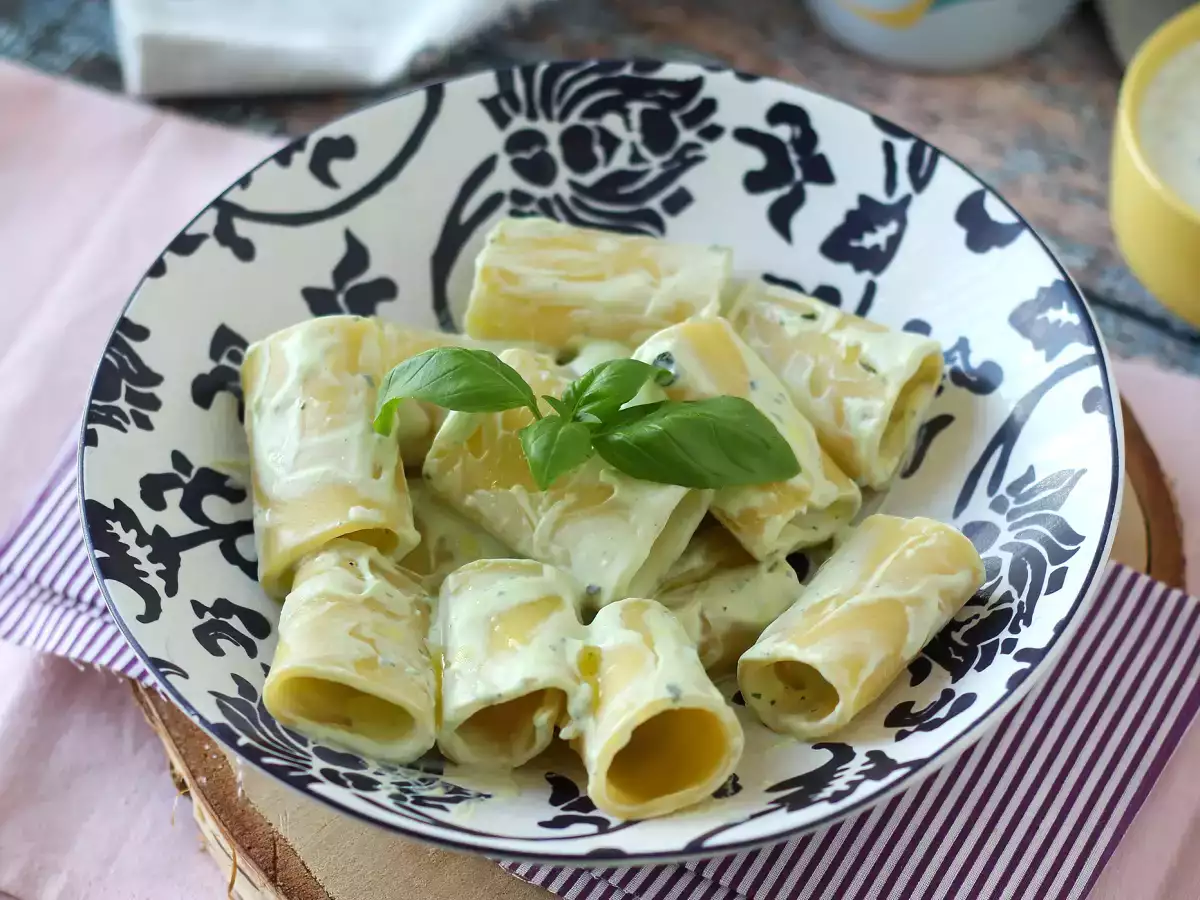 Recept Těstoviny s ricottovým krémem a bazalkou