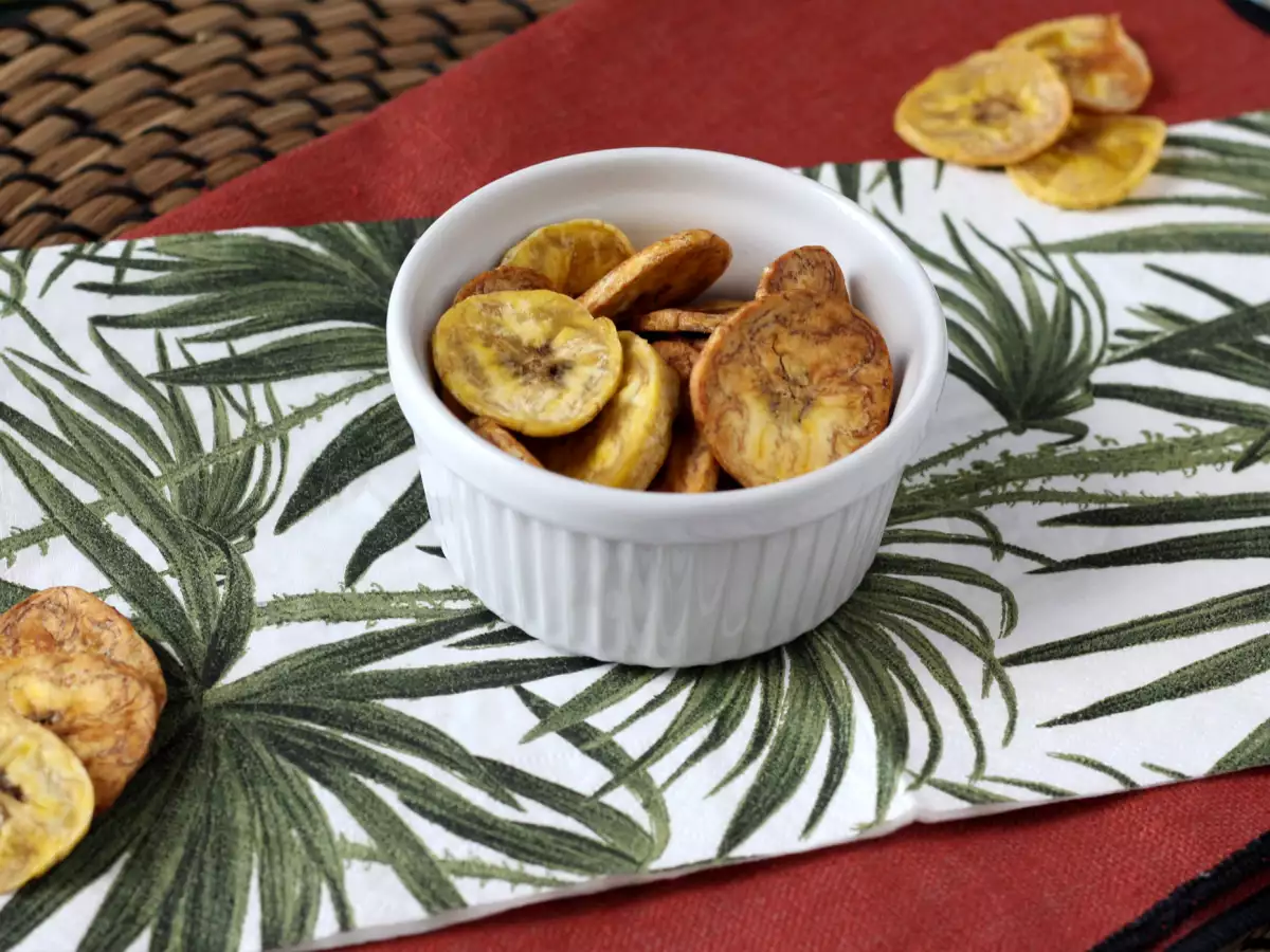 Recept Chipsy z plantainů v horkovzdušné fritéze