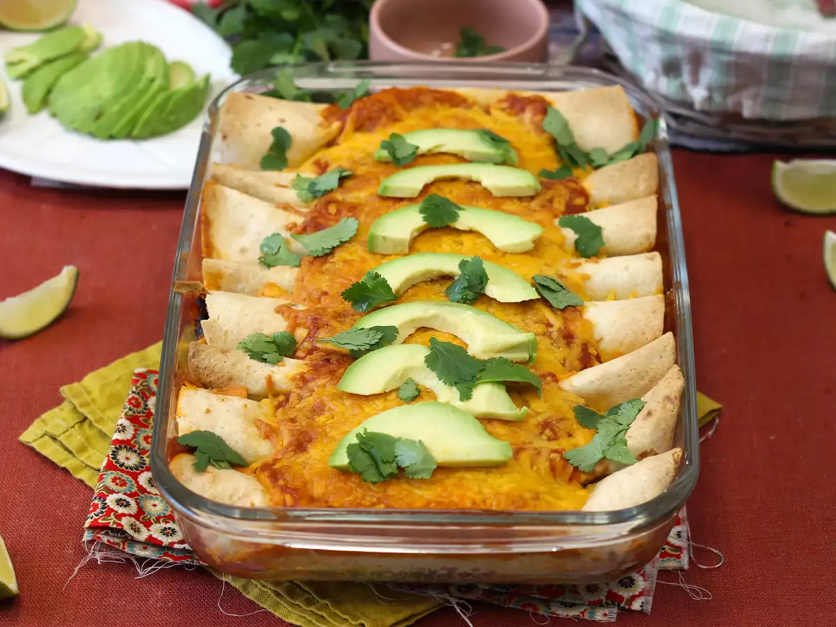 Recept Vegetariánské enchiladas