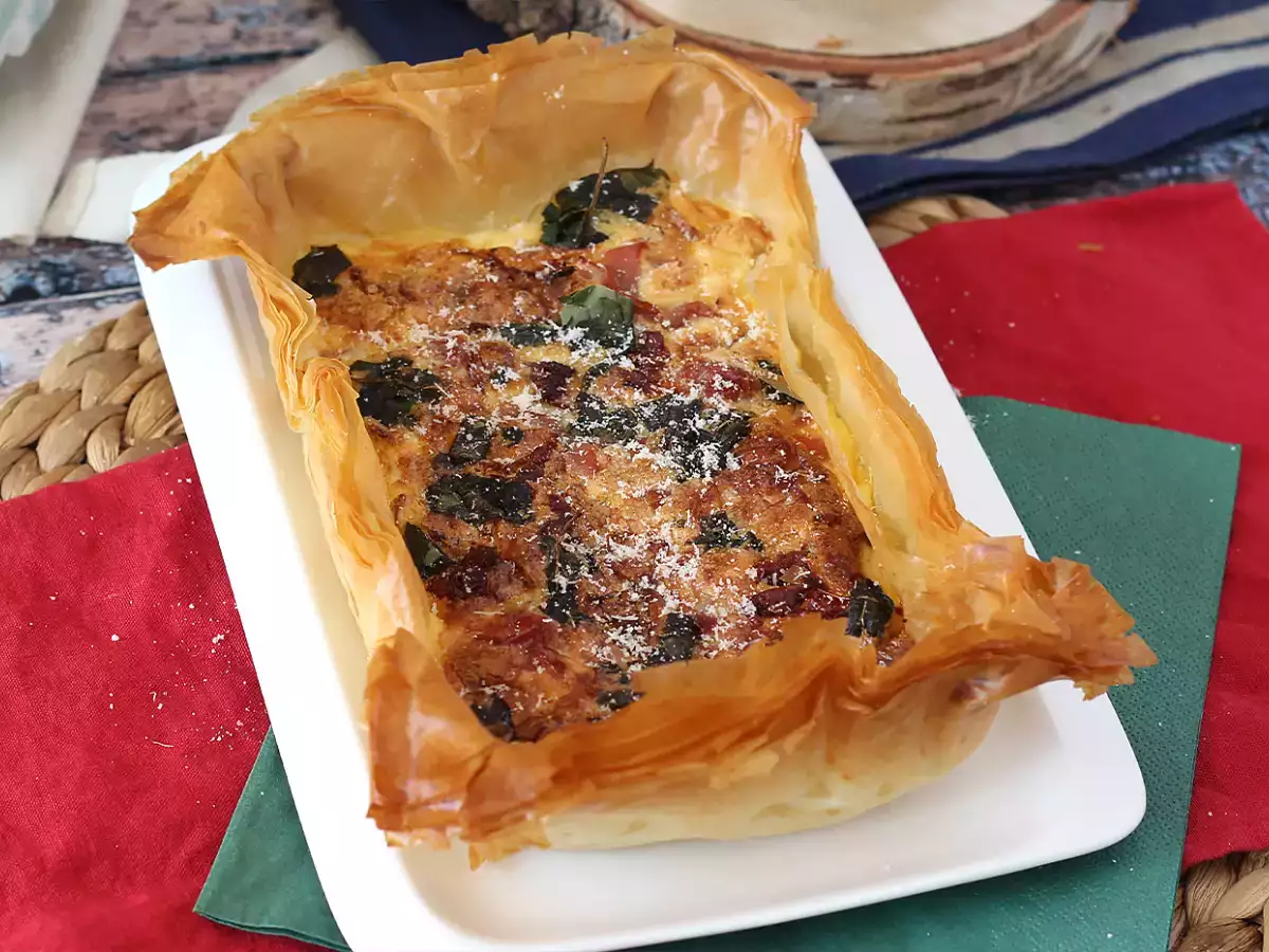 Recept Rychlý italský koláč z filo těsta