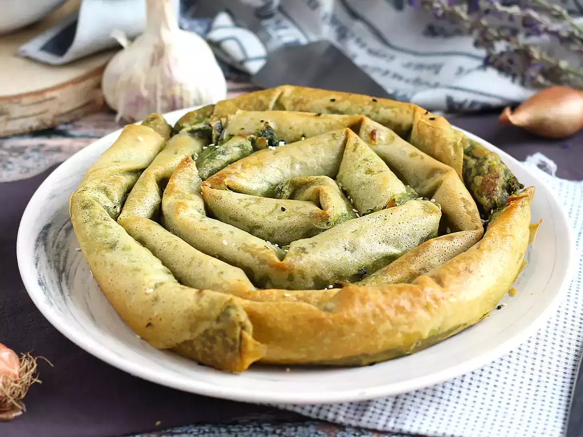Recept Borek, turecký koláč se špenátem a sýrem
