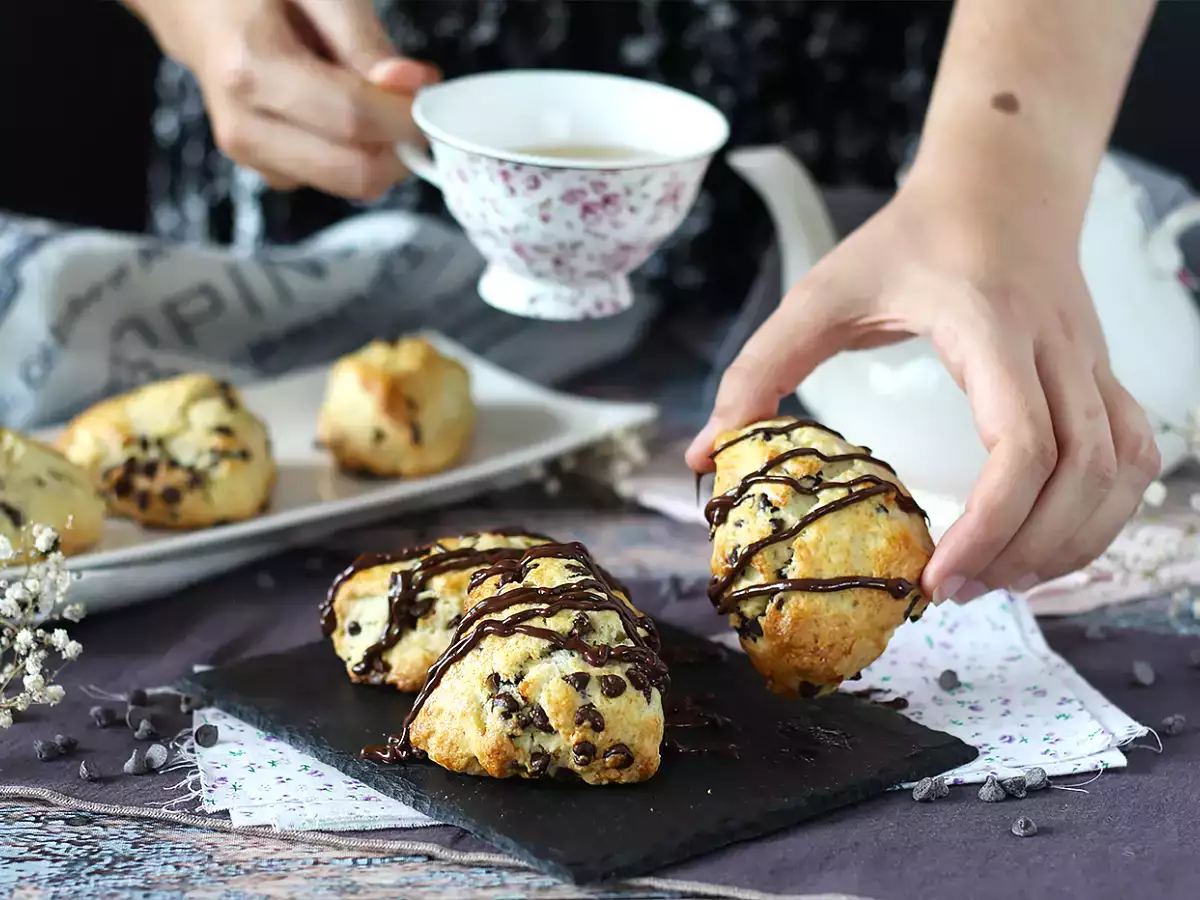 Recept Snadné a velmi vlhké čokoládové scones
