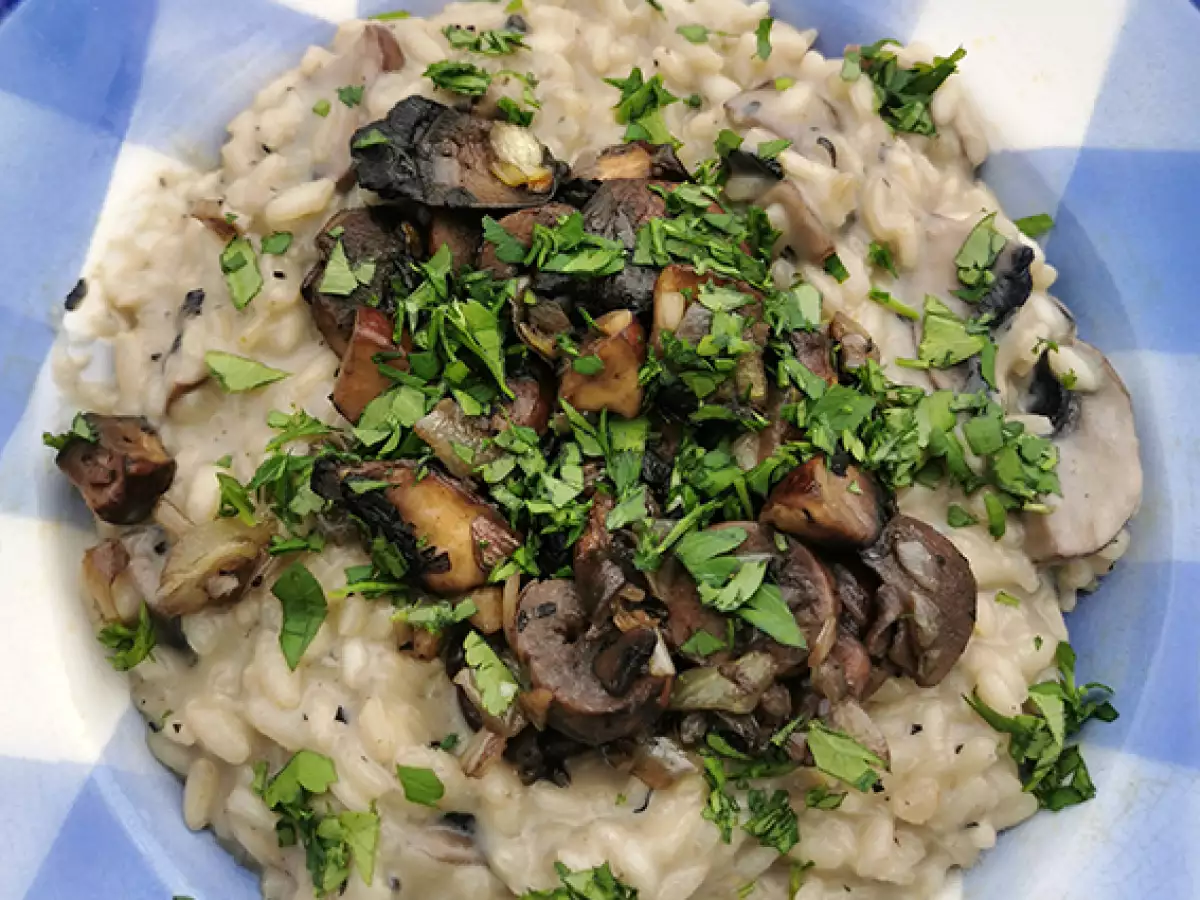 Recept Krémové rizoto s houbami