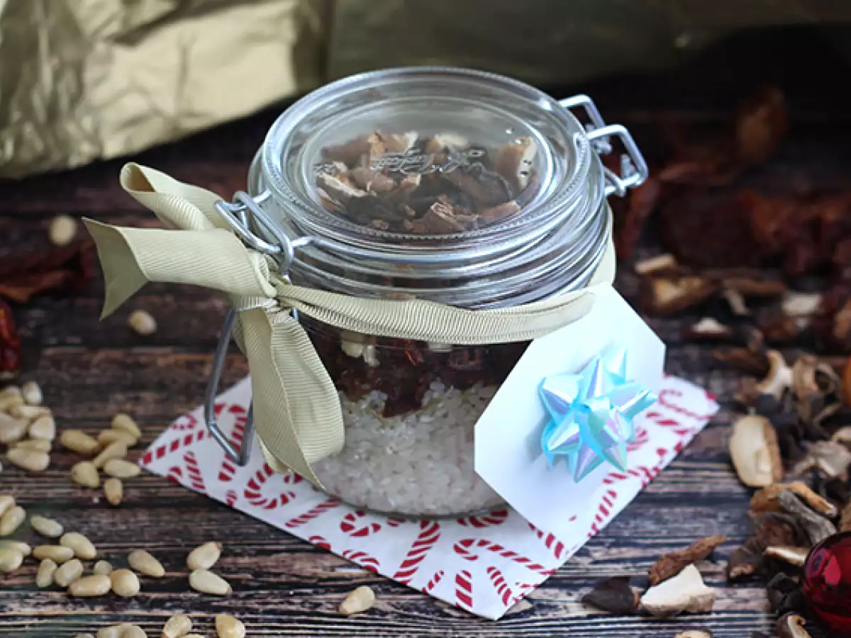 Recept Sada na rizoto s houbami a sušenými rajčaty