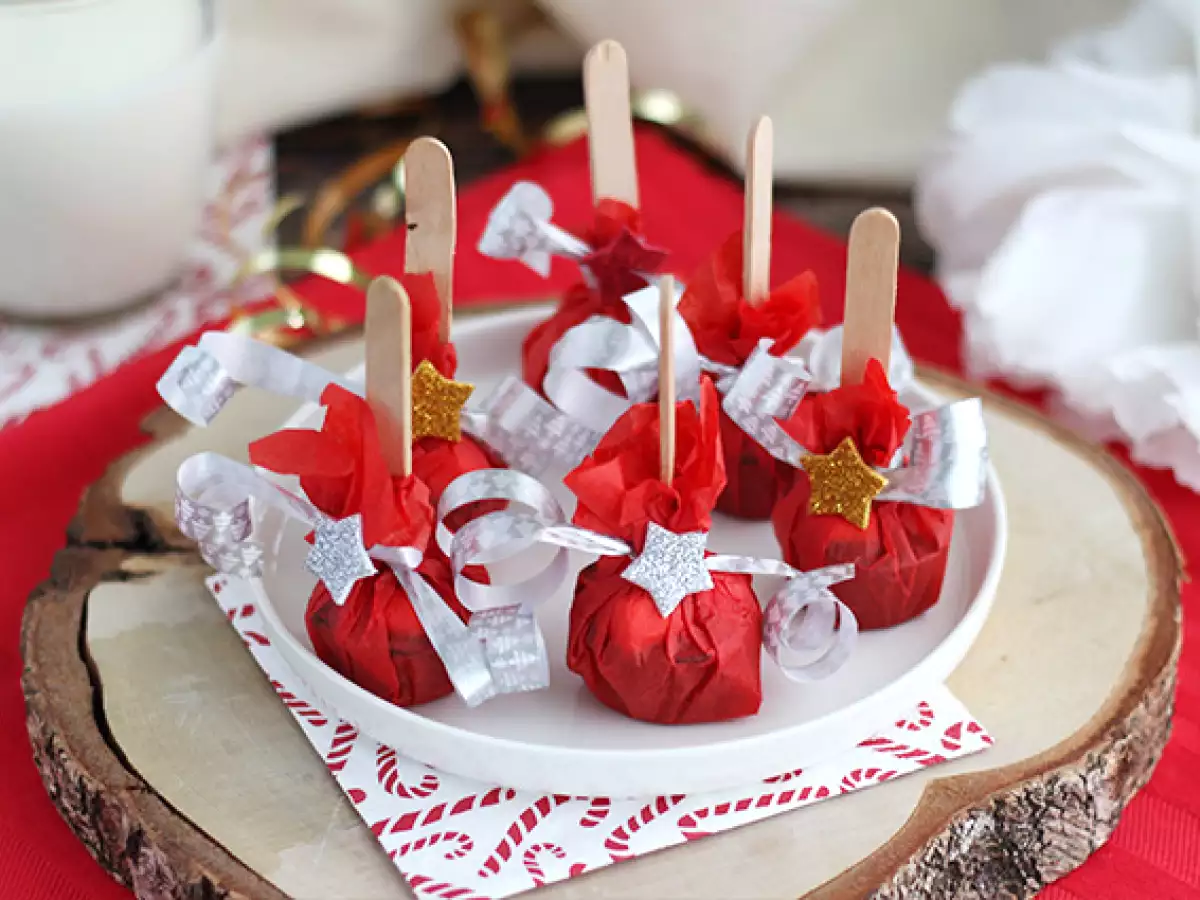 Recept Lízátka s horkou čokoládou: hořká čokoláda + marshmallow