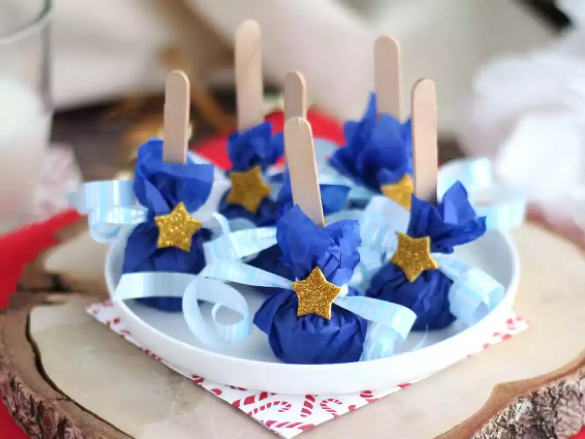 Recept Lízátka s horkou čokoládou: bílá čokoláda + speculoos