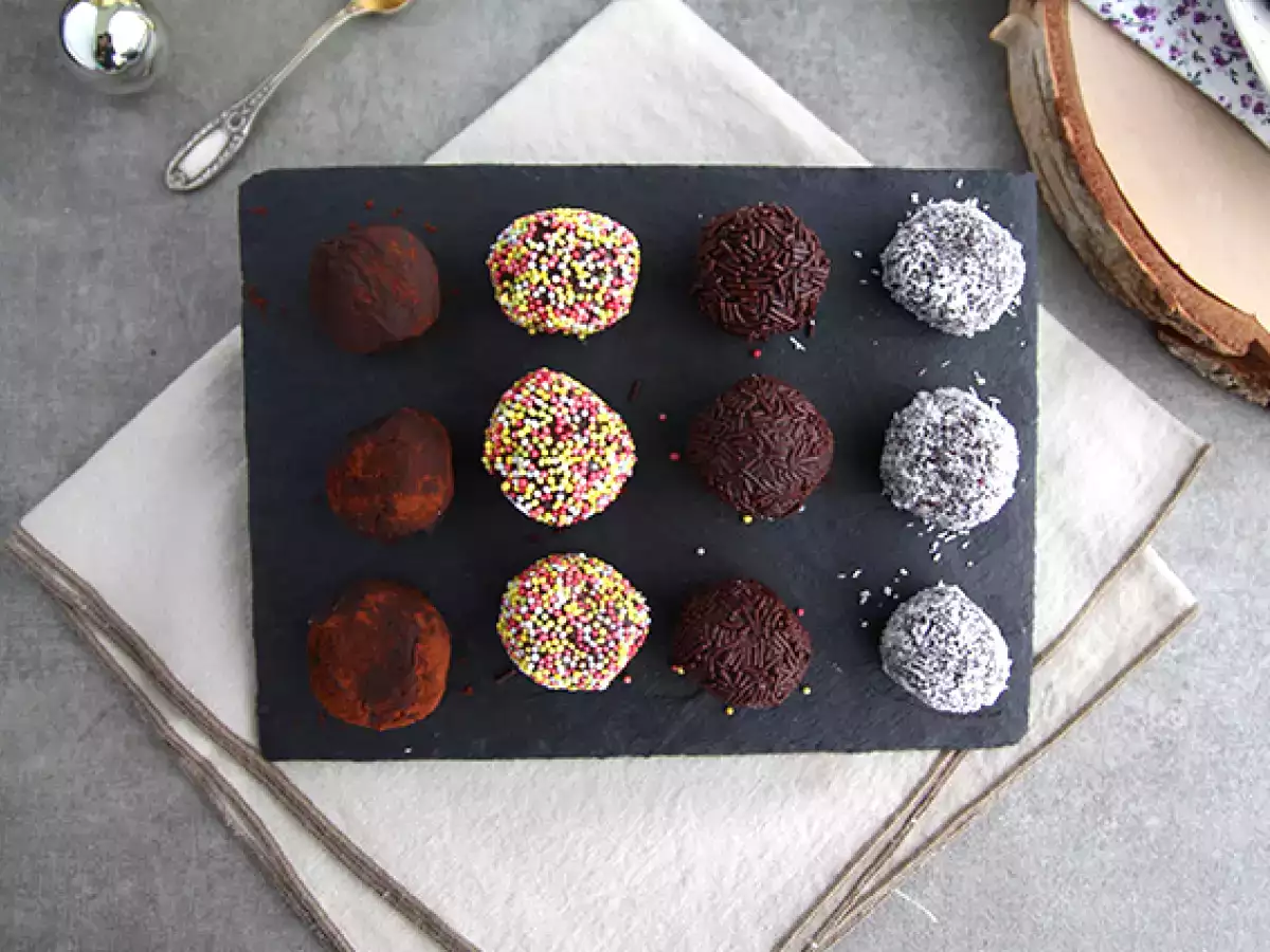 Recept Truffes au chocolat enrobées