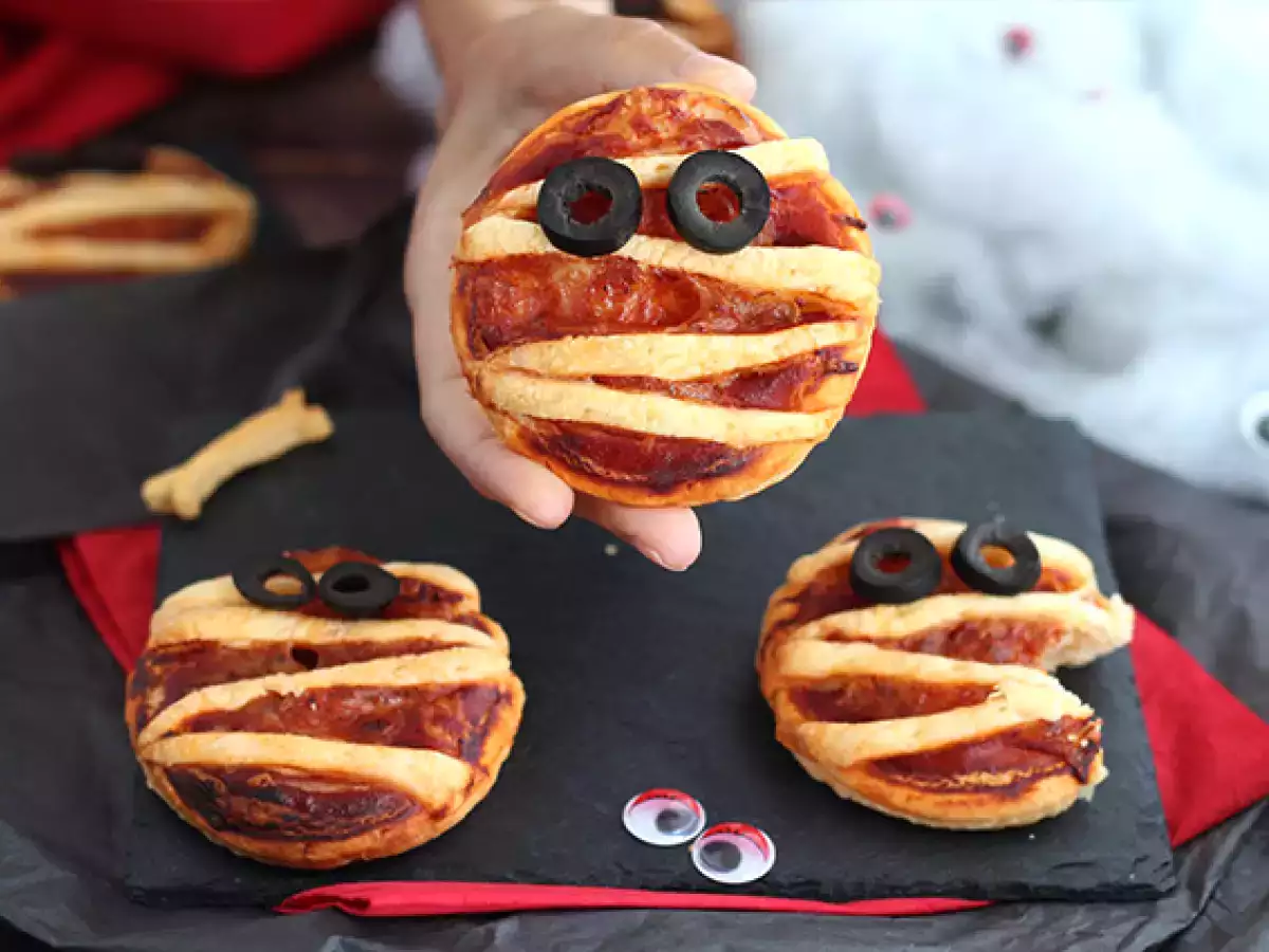 Recept Pizzové mumie z listového těsta