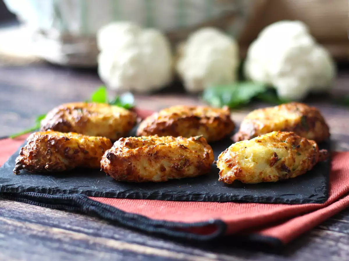 Recept Květákové karbanátky ve fritéze: úsporný a vegetariánský recept