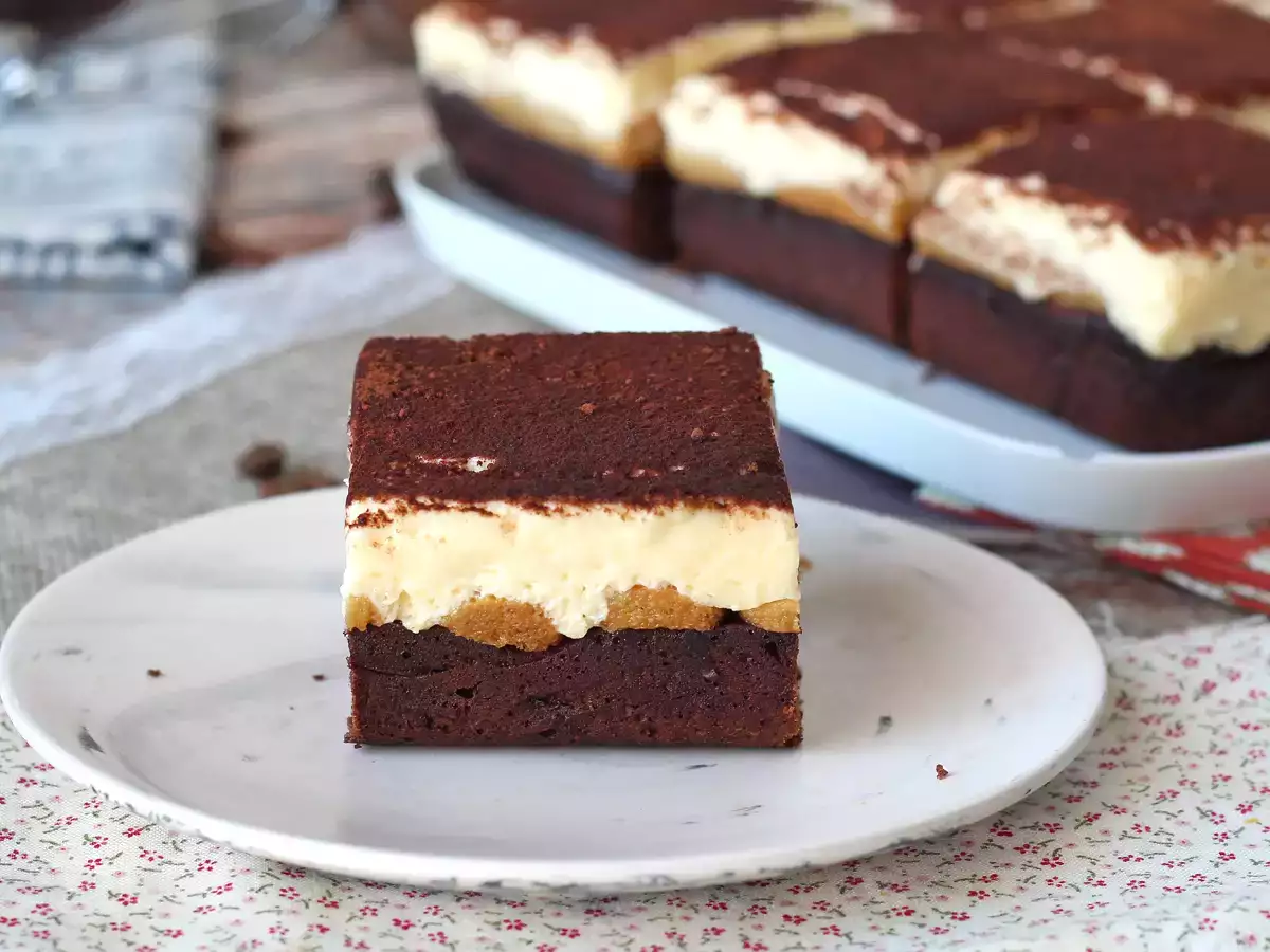 Recept Milovníci brownies a tiramisu, máme pro vás ideální dort!