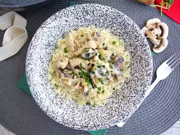 Recept Krémové kuře s houbami