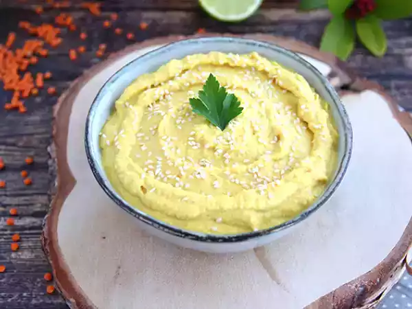 Recept Korálová čočková pomazánka