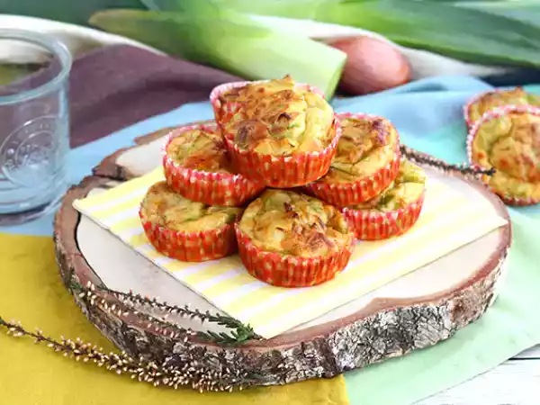 Recept Muffiny s pórkovým fondue