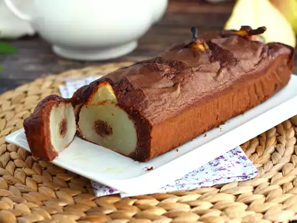 Recept Čokoládový a hruškový dort