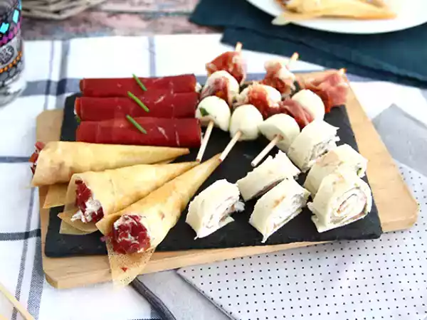 Recept Kvarteto aperitivů se sušeným masem