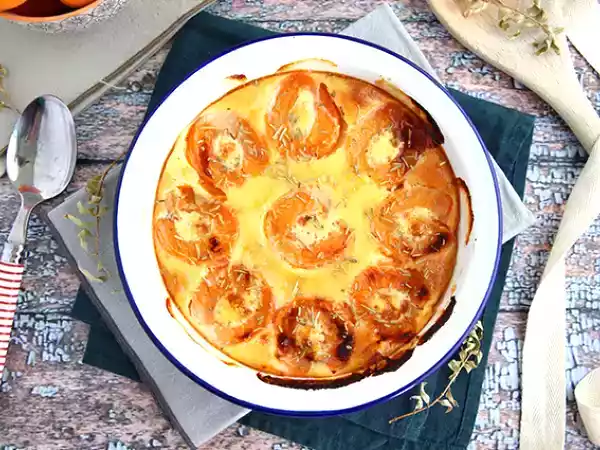 Recept Gratin z meruněk s kokosem