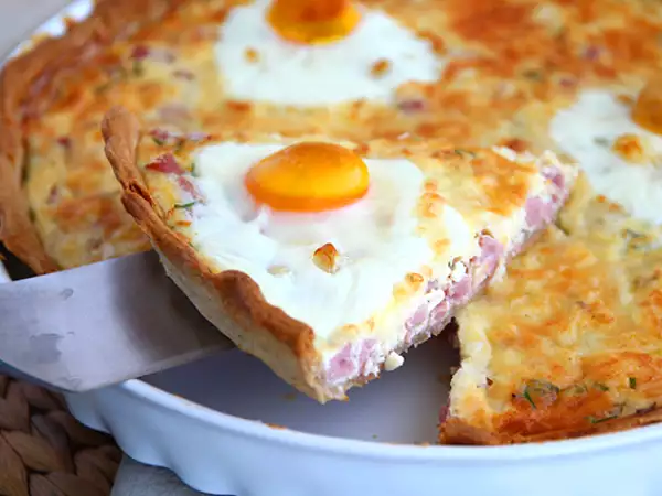 Recept Quiche se šunkou a vejci