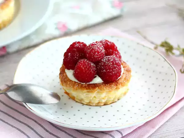 Recept Maliny a mascarpone vol au vents