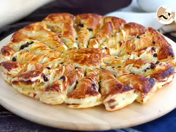 Recept Koláč slunce s vanilkou a čokoládou