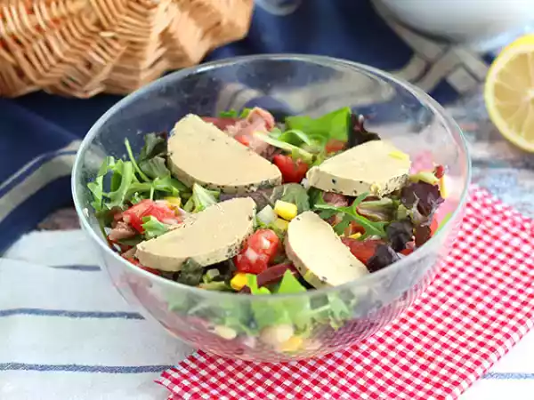 Recept Salát landaise s foie gras (salát périgord)