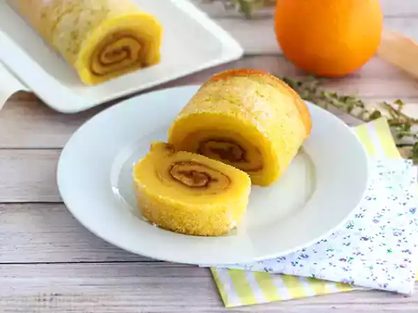 Recept Portugalský pomerančový rolovaný koláč - torta de laranja