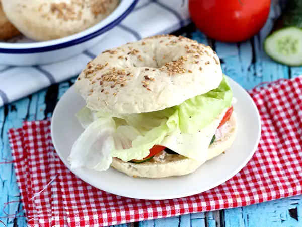 Recept Vegetariánský bagel