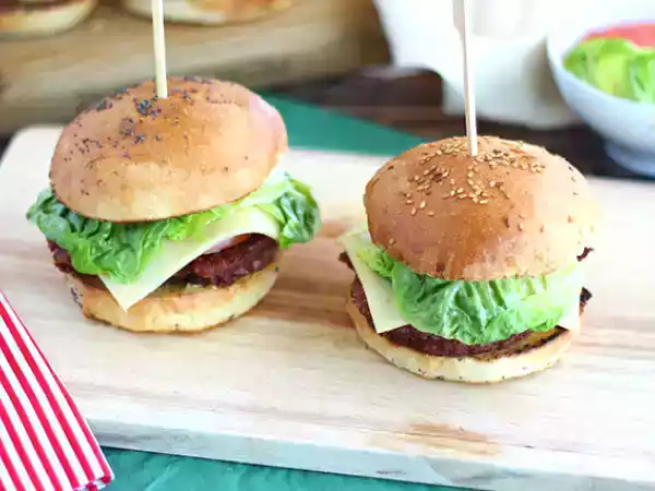 Recept Vegetariánský burger z červených fazolí