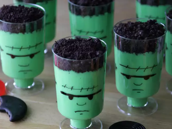 Recept Frankensteinovy krémy na halloween