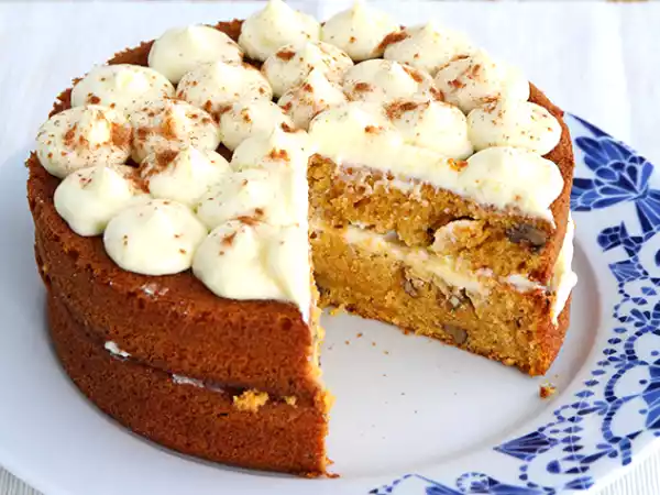 Recept Mrkvový dort s ořechy