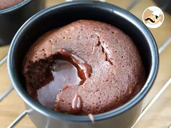 Recept Čokoládový fondán s ultra tekutým středem krok za krokem